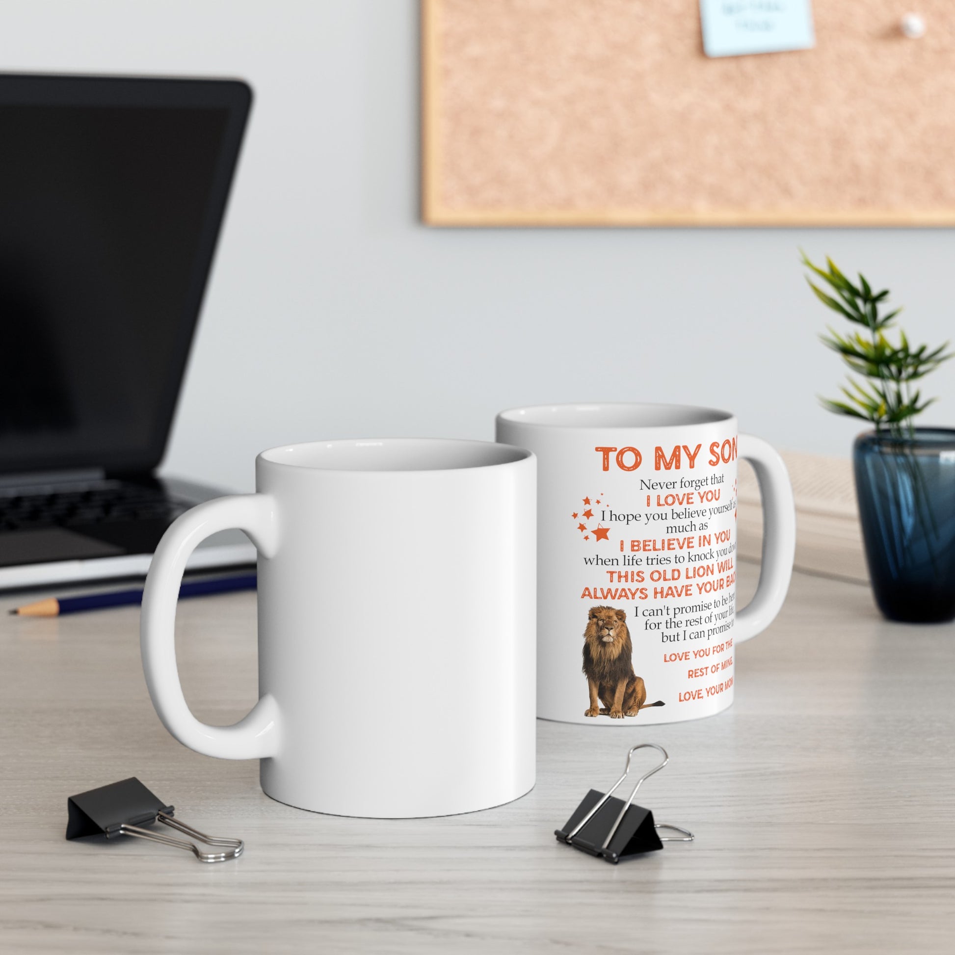 Cadeau pour fils, tasse « To My Son Never Forget That », This Lion Mug Will Always Have Your, I Love You Mug, Wolf to My Son Cadeau pour fils, tasse « To My Son Never Forget That », This Lion Mug Will Always Have Your, I Love You Mug, Wolf to My Son